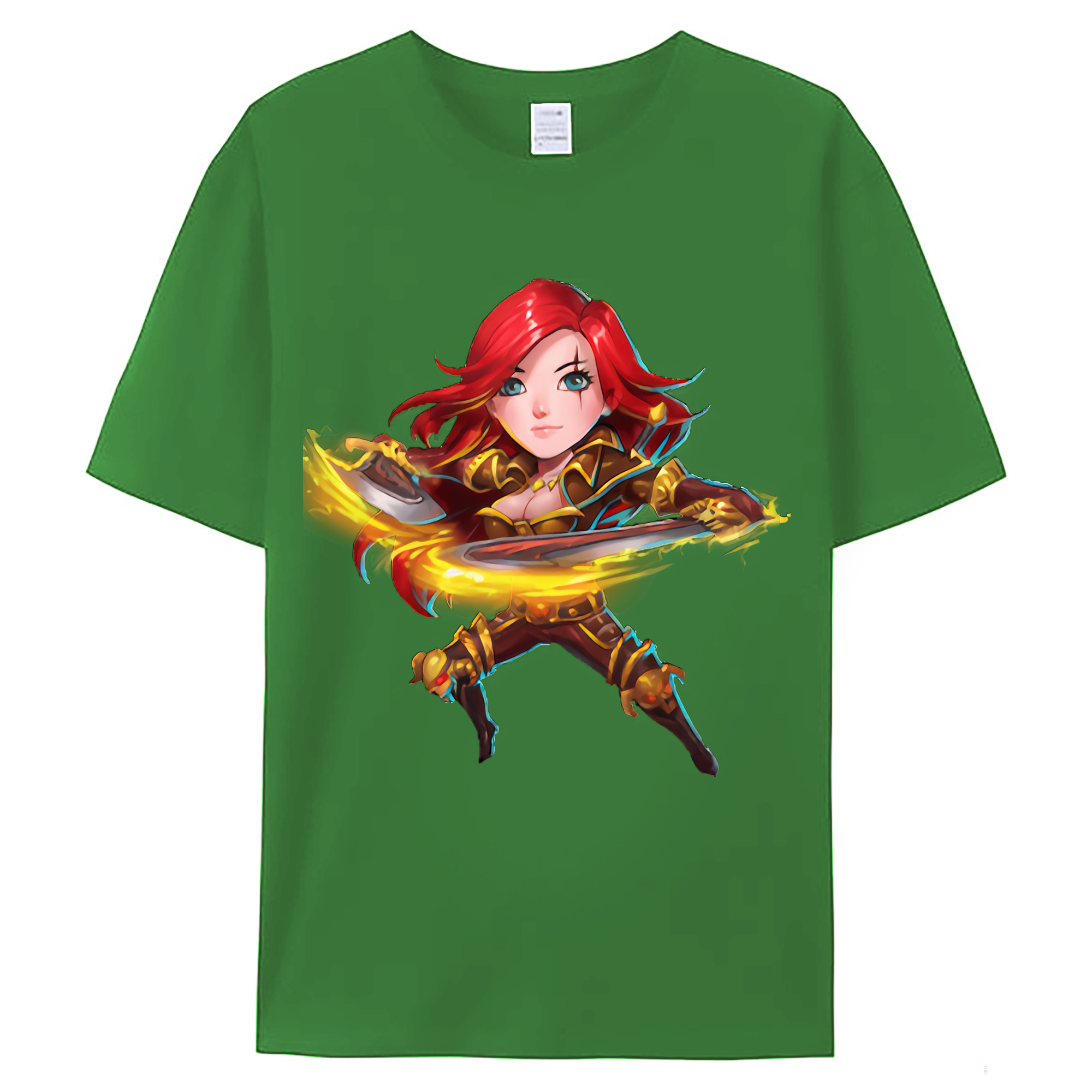 （画像用） リーグ・オブ・レジェンド League of Legends LOL レディースカジュアルプリントTシャツ（綿100％）
